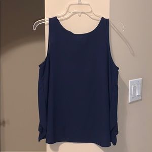 Navy Blue Lace Blouse